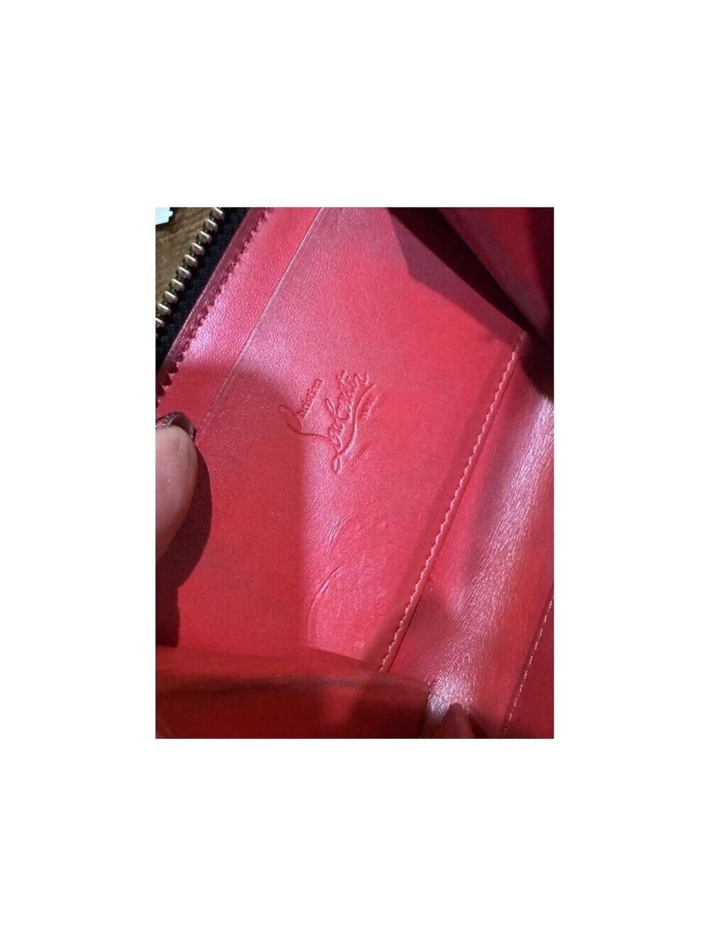 Christian Louboutin Panettone Studded Leather Coin wallet with box and dust bag - Picture 11 of 16